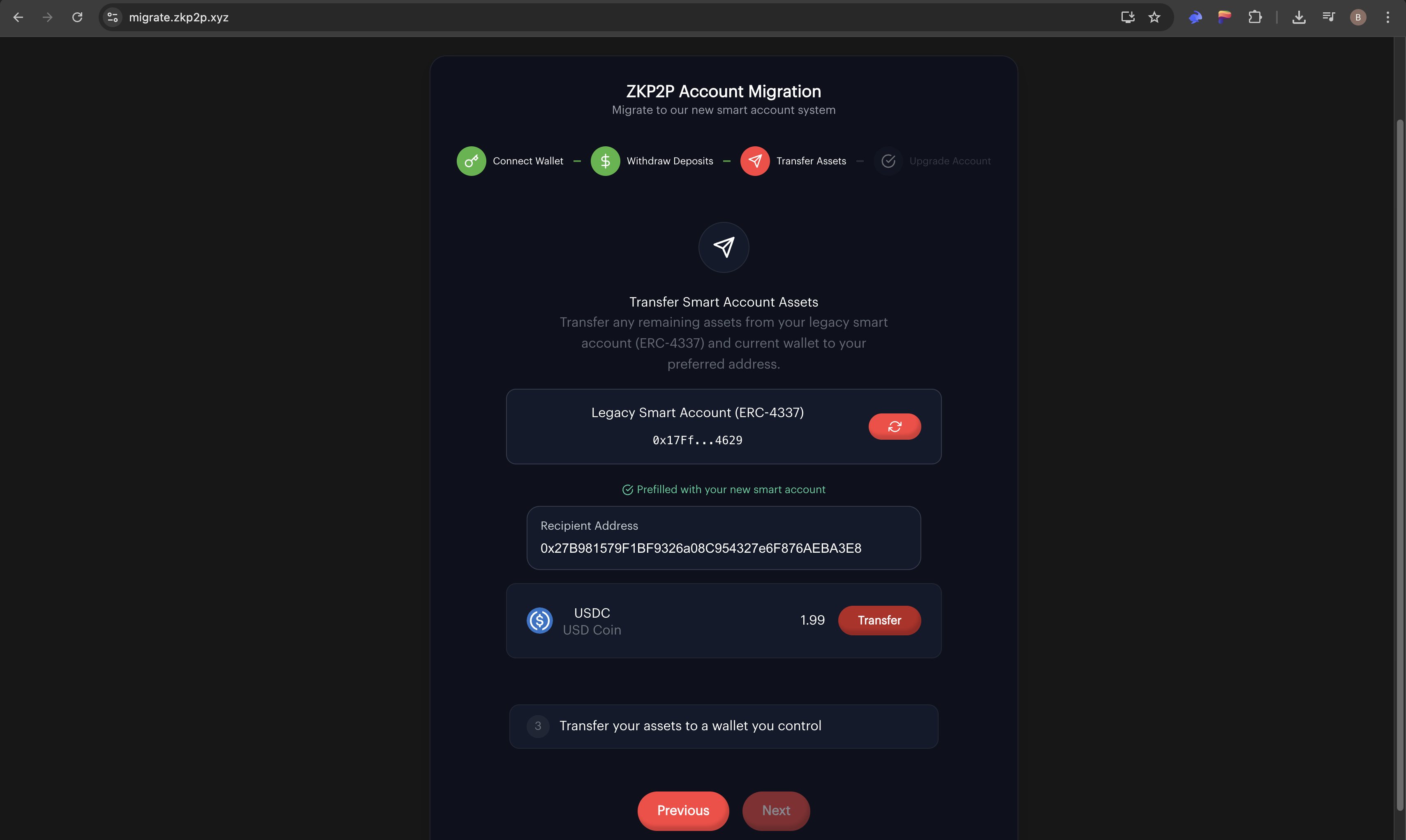 Migrate Step 4