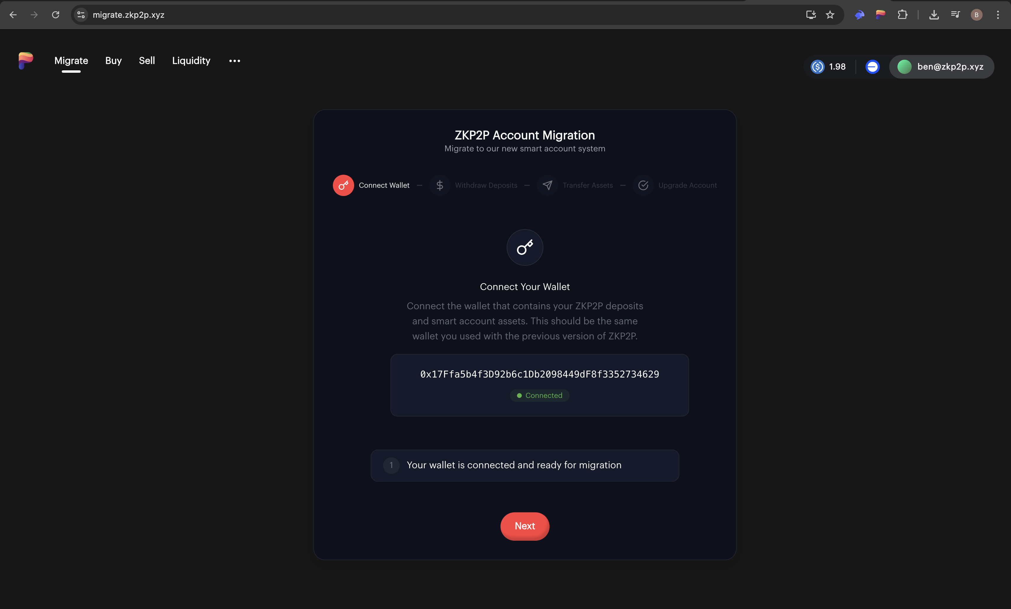 Migrate Step 3