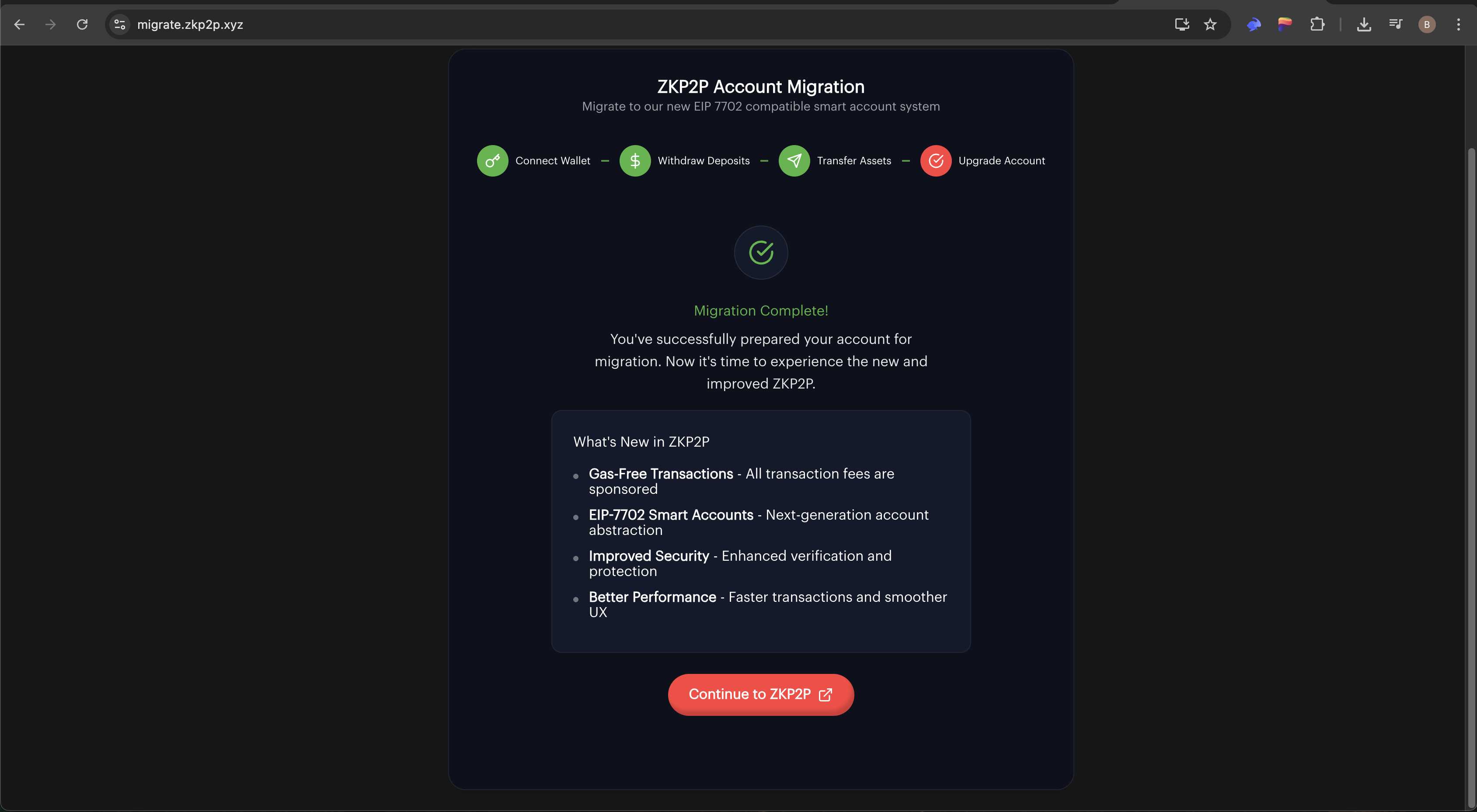 Migrate Step 5